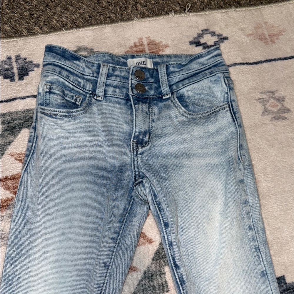 BKE girls Light Blue boot cut Jeans